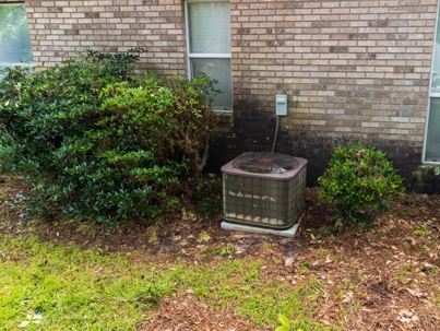 Old air conditioner in need of repair.